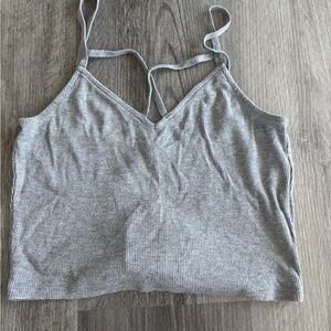 Hollister Gray Ribbed Tank